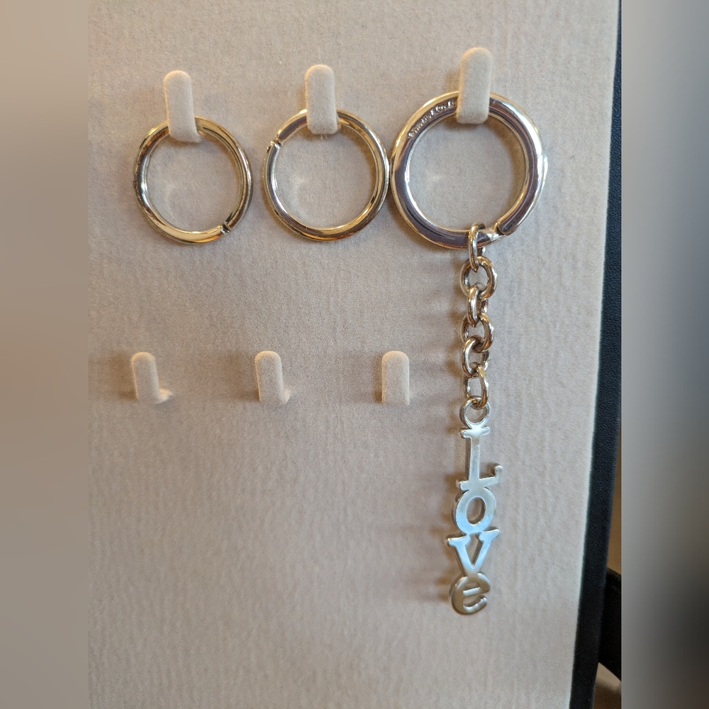 Tiffany Love Keychain heart Sterling Silver